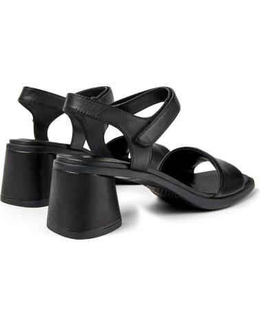 Sandalias de Mujer CAMPER SANDALIA DE PIEL CON TACON Y SUELA DE GOMA NEGRO