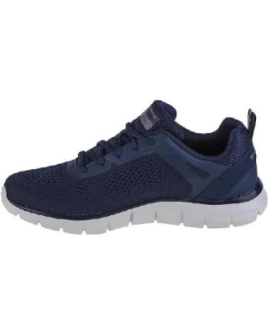 SKECHERS ZAPATILLAS TRACK BROADER BLANCO 232698-NVY AZUL MARINO