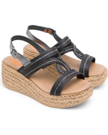 Woman Sandals PORRONET 3036-001 GALA PLOMO NEGRO