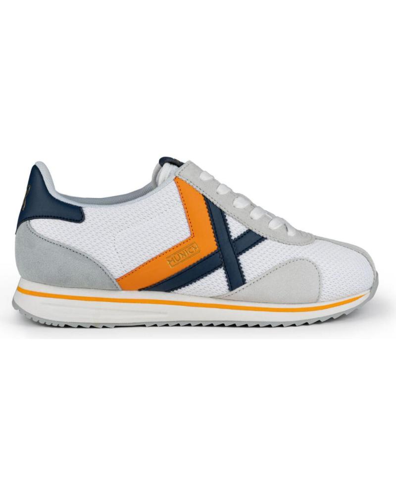 Man Zapatillas deporte MUNICH SAPPORO 8350181  BLANCO-NARANJA