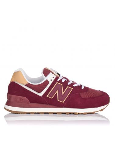 Zapatillas Deporte De Hombre NEW BALANCE SNEAKERS ML574 BURDEOS  ROJO