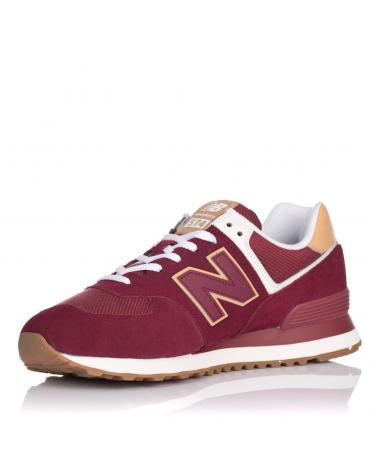 Zapatillas Deporte De Hombre NEW BALANCE SNEAKERS ML574 BURDEOS  ROJO