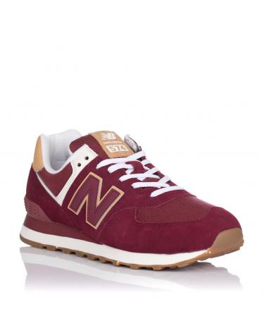 Zapatillas Deporte De Hombre NEW BALANCE SNEAKERS ML574 BURDEOS  ROJO