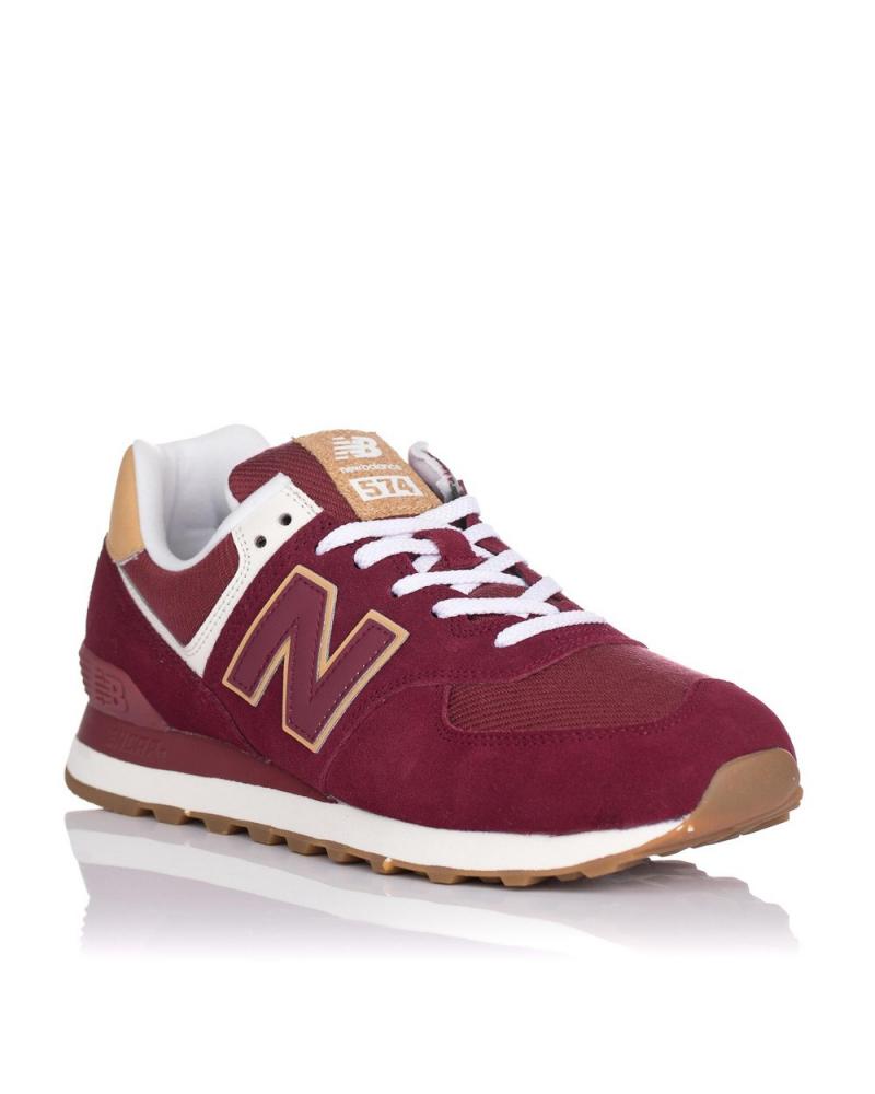 Zapatillas Deporte De Hombre NEW BALANCE SNEAKERS ML574 BURDEOS  ROJO