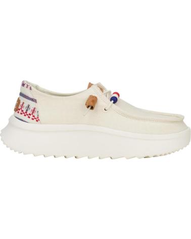 Chaussures HEY DUDE  pour Femme WENDY PEAK LO  BLANCO