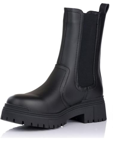 Botas de Mujer EMMSHU BOTINES PLANOS WINSTON NEGRO