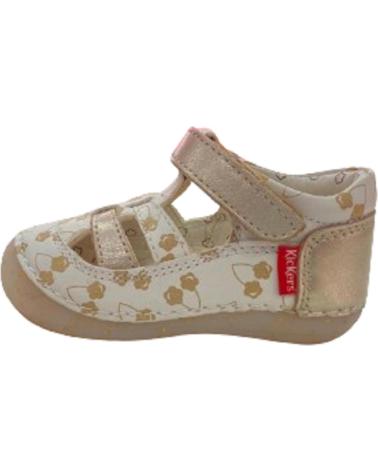 Chaussures KICKERS  pour Fille 927899-10190006  BLANCO