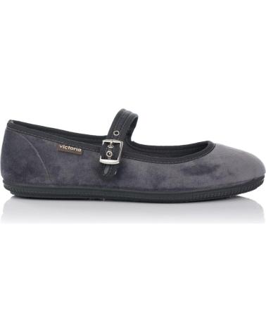 Schuhe VICTORIA  für Damen und Mädchen 4913 ODA BAILARINA TERCIOPELO  GRIS