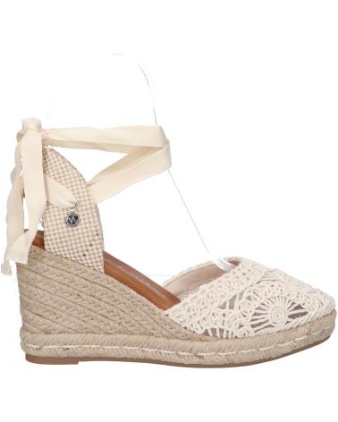 Woman House slipers XTI VALENCIANA GANCHILLO CUNA YUTE 7 CM  BEIGE