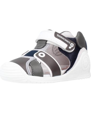 Sandálias de Menina e Menino BIOMECANICS SANDALIAS NINO MODELO 212144 COLOR GRIS GRISOCEAN GRIS Y OCEAN SAUVAG