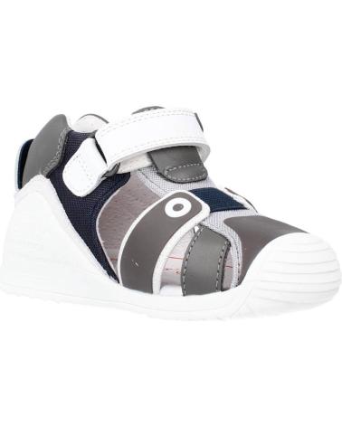 Sandálias de Menina e Menino BIOMECANICS SANDALIAS NINO MODELO 212144 COLOR GRIS GRISOCEAN GRIS Y OCEAN SAUVAG