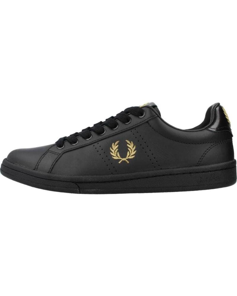 Man Zapatillas deporte FRED PERRY ZAPATILLAS HOMBRE MODELO B721 LEATHER COLOR NEGRO 102BLCK