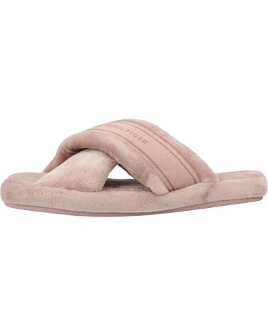 Pantoufles TOMMY HILFIGER  pour Femme ZAPATILLAS HOGAR MUJER MODELO COMFY HOME SLIPPERS WITH COLOR  AE9BLNCDBG