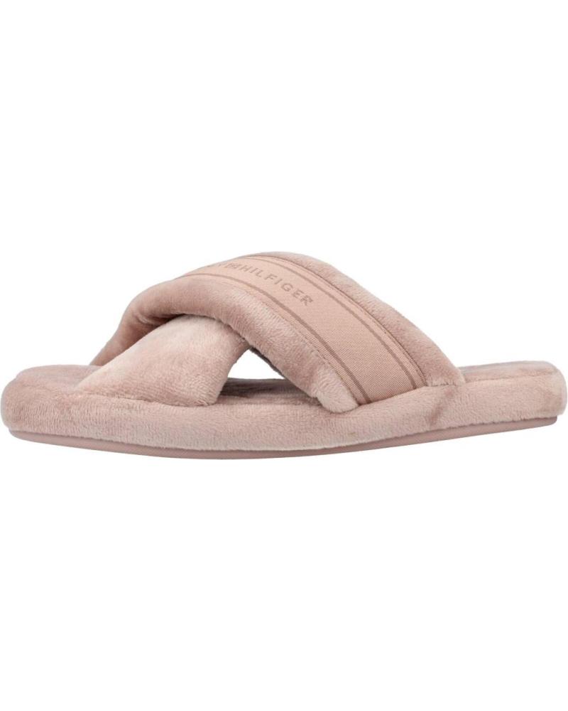 Pantoufles TOMMY HILFIGER  pour Femme ZAPATILLAS HOGAR MUJER MODELO COMFY HOME SLIPPERS WITH COLOR  AE9BLNCDBG