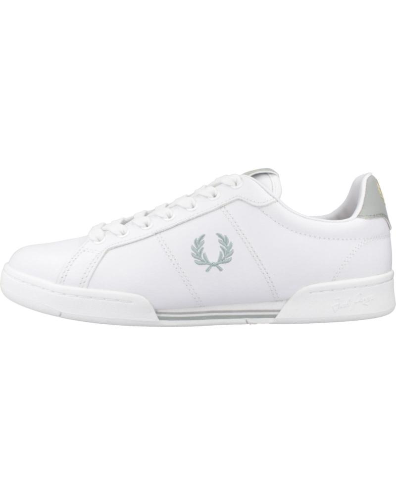 Woman and Man and boy Trainers FRED PERRY ZAPATILLAS HOMBRE B722 LEATHER B4294  BLANCO