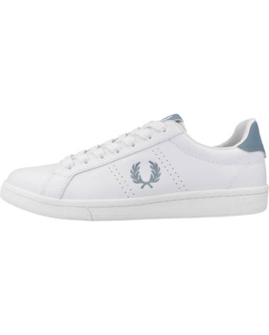 Woman and Man and boy Trainers FRED PERRY ZAPATILLAS HOMBRE MODELO LEATHER COLOR BLANCO  574WHTBL