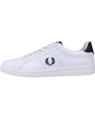 Sportivo per Donna e Uomo e Bambino FRED PERRY B4321 200 B721 LEATHER WHITE-NAVY