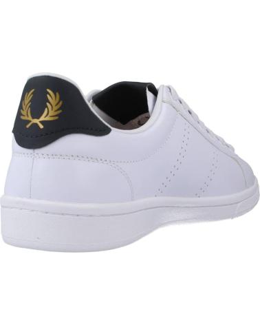 Sportivo per Donna e Uomo e Bambino FRED PERRY B4321 200 B721 LEATHER WHITE-NAVY