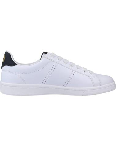 Sportivo per Donna e Uomo e Bambino FRED PERRY B4321 200 B721 LEATHER WHITE-NAVY
