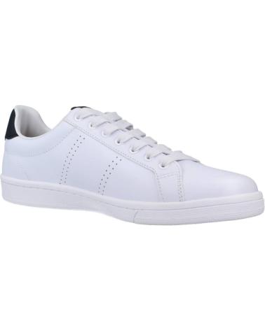 Sportivo per Donna e Uomo e Bambino FRED PERRY B4321 200 B721 LEATHER WHITE-NAVY