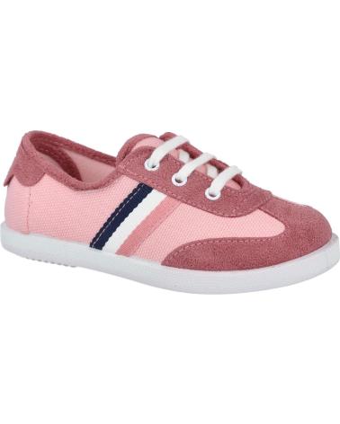 Sportivo ANDREA RUIZ  per Bambina 368 ZAPATILLAS DE LONA PARA NIÑAS  ROSA