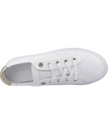 Sapatilhas TOMMY HILFIGER  de Mulher ZAPATILLAS MUJER MODELO LACE UP VULC COLOR BLANCO  YBS