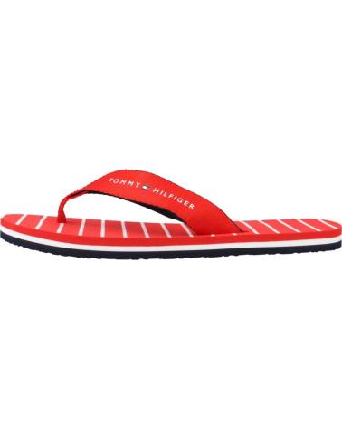 Tongs TOMMY HILFIGER  pour Femme CHANCLAS MUJER MODELO ESSENTIAL ROPE SAN COLOR ROJO  SNE