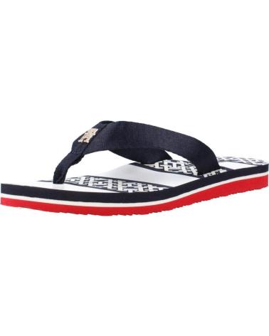 Chanclas de Mujer TOMMY HILFIGER CHANCLAS MUJER MODELO MONOGRAM COLOR AZUL 0GY