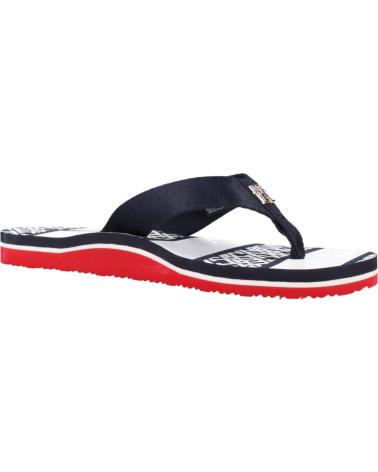 Chanclas de Mujer TOMMY HILFIGER CHANCLAS MUJER MODELO MONOGRAM COLOR AZUL 0GY