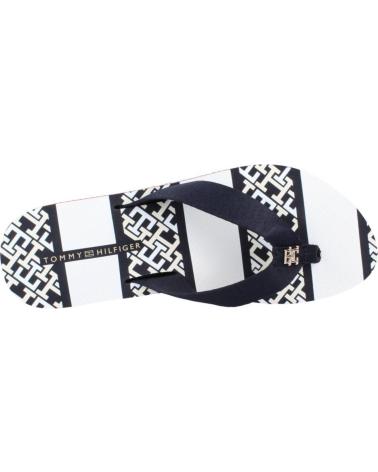 Chanclas de Mujer TOMMY HILFIGER CHANCLAS MUJER MODELO MONOGRAM COLOR AZUL 0GY