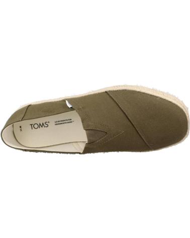Man shoes TOMS ALPARGATAS HOMBRE MODELO ALP ROPE 2 0 COLOR VERDE  OLIVE