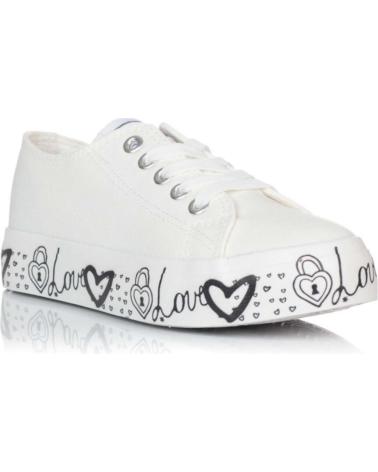 Sneaker CONGUITOS  für Mädchen JV5 59559 ZAPATILLAS LONA  BLANCO