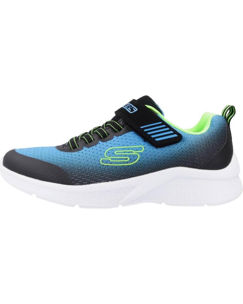 Deportivas de Niña y Niño SKECHERS ZAPATILLAS NINO MODELO MICROSPEC-ZORVA COLOR AZUL BBLM