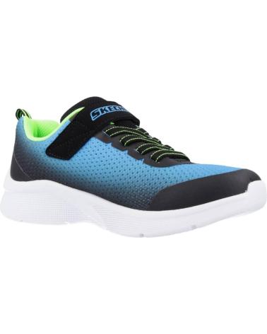 Deportivas de Niña y Niño SKECHERS ZAPATILLAS NINO MODELO MICROSPEC-ZORVA COLOR AZUL BBLM