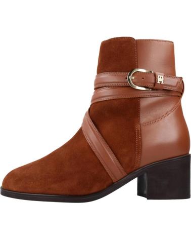 Bottines TOMMY HILFIGER  pour Femme BOTINES MUJER MODELO ELEVATED ESS THERMO MIDH COLOR MARRON G  GTU