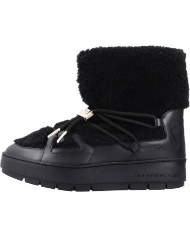 Bottines TOMMY HILFIGER  pour Femme BOTINES MUJER MODELO TOMMY TEDDY SNOWBOOT COLOR NEGRO  BDS