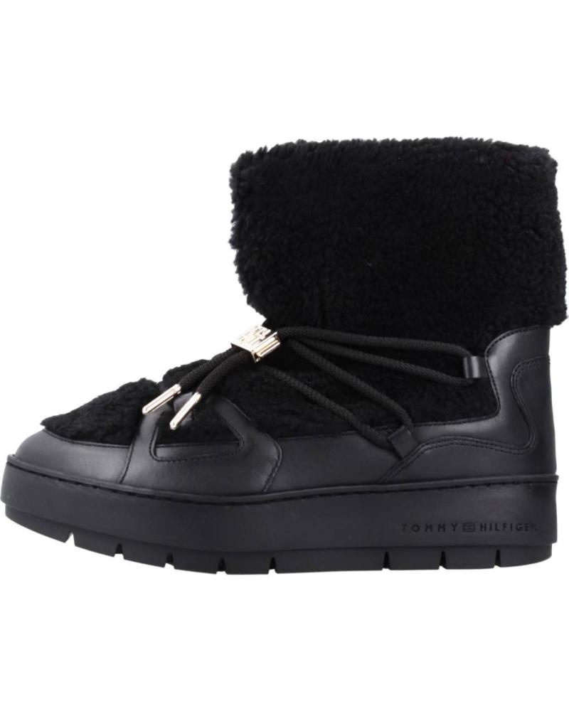 Bottines TOMMY HILFIGER  pour Femme BOTINES MUJER MODELO TOMMY TEDDY SNOWBOOT COLOR NEGRO  BDS