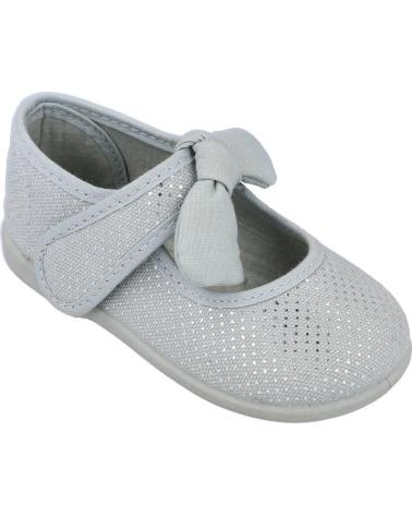 Zapatos ANDREA RUIZ  de Niña 955-P MERCADITAS LONA NIÑA  GRIS