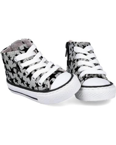 Sportif pour Fille BUBBLE BOBBLE BUBBLE KIDS A3511-S ZAPATILLAS ALTAS NIÑA PLATA