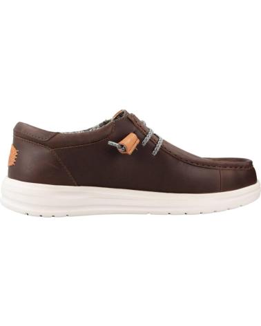 Zapatos de Hombre HEY DUDE INFORMALES HOMBRE MODELO WALLY GRIP COLOR MARRON GREY GRIS