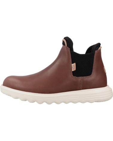 Bottines HEY DUDE  pour Femme BOTINES MUJER MODELO BRANSON BOOT COLOR MARRON  COFFE