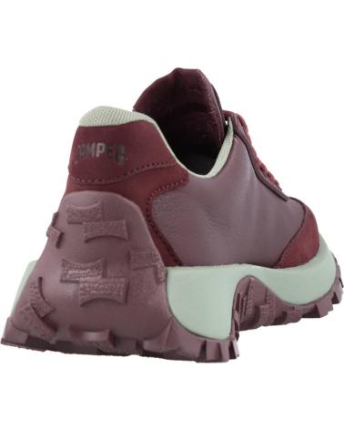 Zapatillas deporte de Mujer CAMPER DEPORTIVO DRIFT TRAIL DE PIEL CON PLANTILLAS EXTRAIBLES Y BURGUNDY