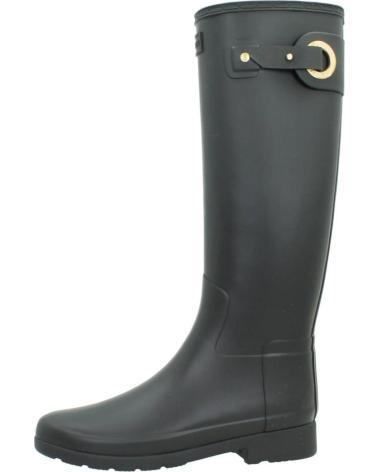 Woman Wellington Boots HUNTER BOTAS MUJER MODELO REFINED TALL GEARS COLOR NEGRO  BLK