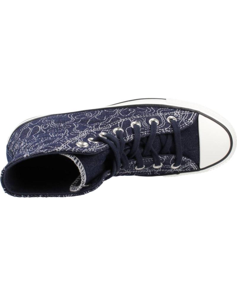 Sports Shoes De Hombre CONVERSE MODELO CHUCK TAYLOR ALL STAR HI COLOR AZUL NAVY