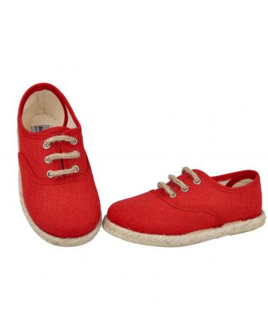 Sapatos ANDREA RUIZ  de Menino 260-L ALPARGATAS DE YUTE PARA NIÑO  ROJO