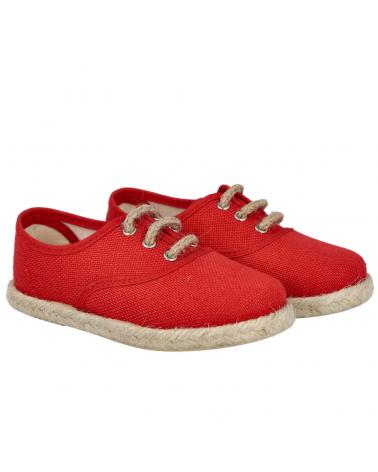 Sapatos ANDREA RUIZ  de Menino 260-L ALPARGATAS DE YUTE PARA NIÑO  ROJO