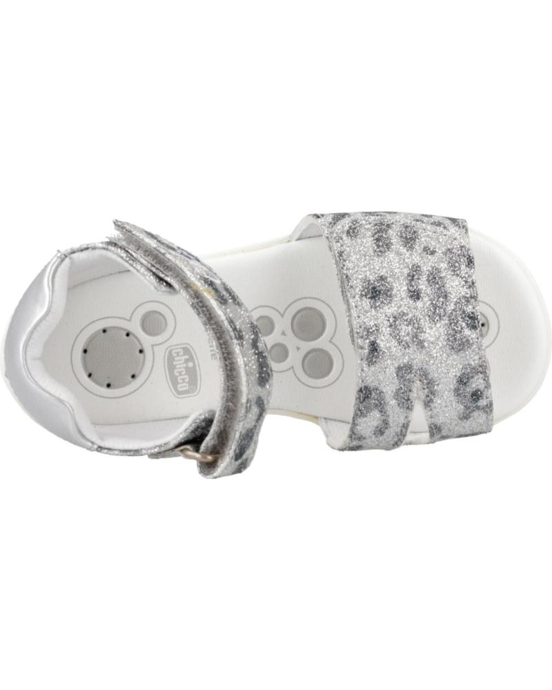Chicco girls Sandalo Con Doppio VelcroSandal, Silver (2