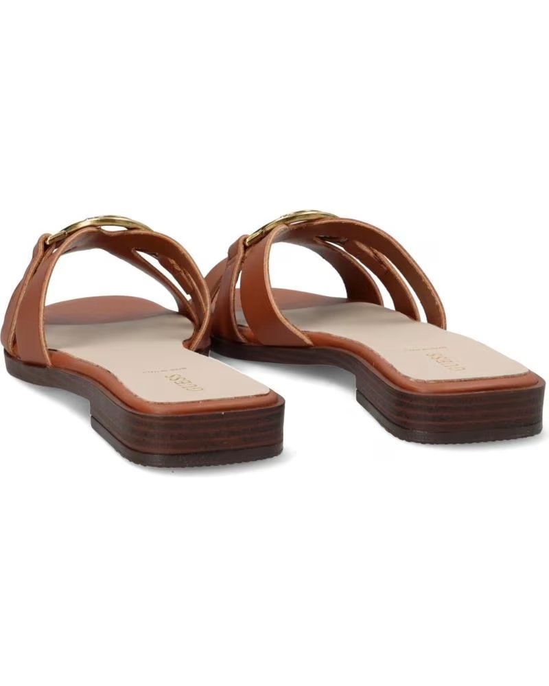 Sandales Compensées Guess En Cuir Rose - Taille US 9.5 Femme, Talon 2-2.9 Cm, Occasion Bonne état