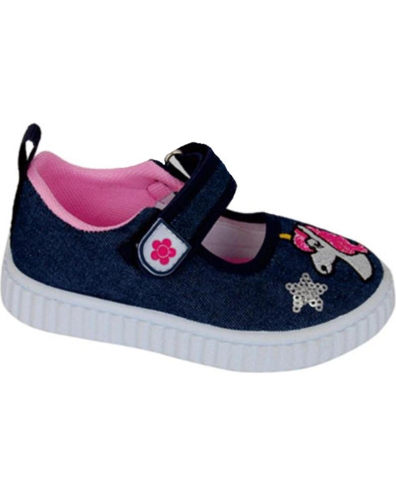 Schuhe BUBBLE BOBBLE  für Mädchen MERCEDITAS LONA BUBBLE PARA NINA C977 COLOR  VAQUERO