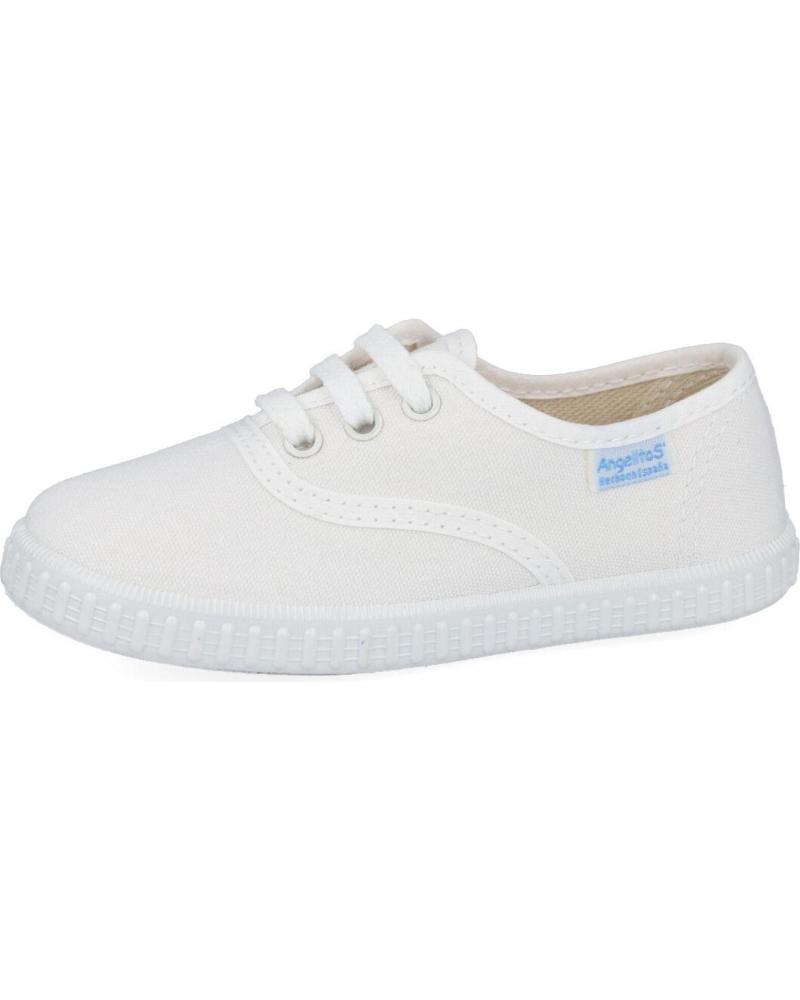 Scarpe per Bambino ANGELITOS 121 ZAPATILLAS DE CORDONES PARA NIÑO BLANCO
